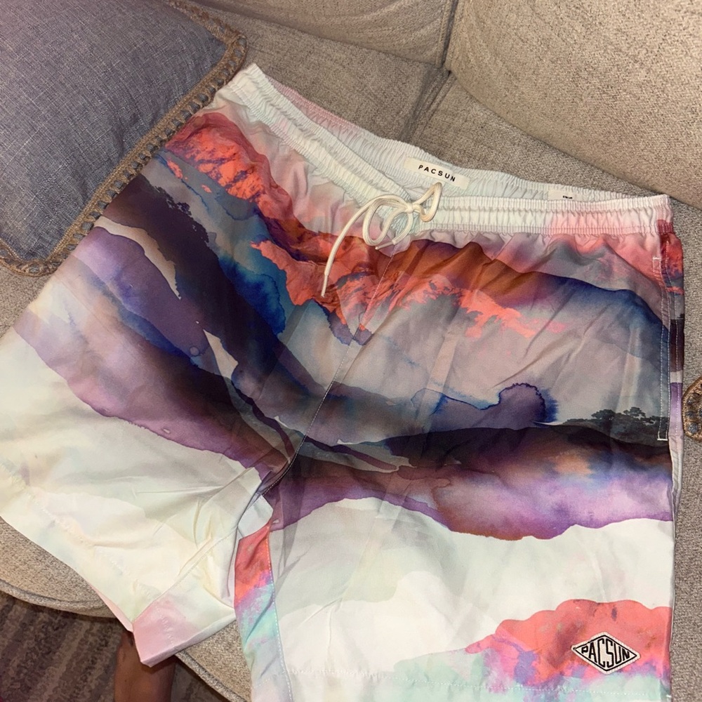 PacSun Pastel Swim Shorts